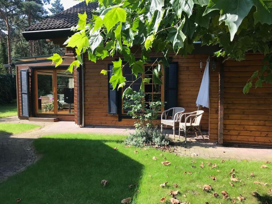 Houten Chalet/Bungalow In Het Bos, Sauna, Jacuzzi Meijel Exterior foto